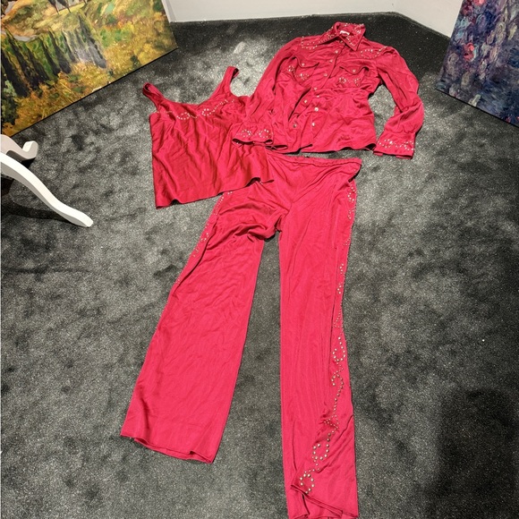 Vintage Tops - Sensational Vintage Manning 70s cowgirl shirt/pants/tank